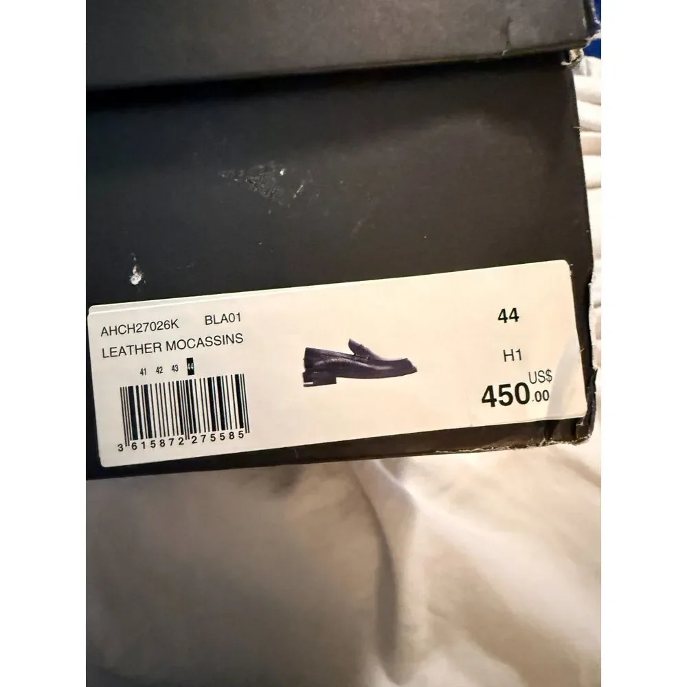NIB The Kooples Mens Leather Mocassins Loafers size 44 - Picture 12 of 13